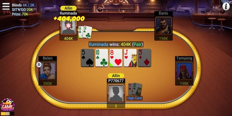 Hướng dẫn cách chơi game Poker 33win